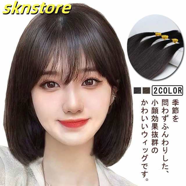 人毛100% フルウィッグ ミディアム 自然黒 自然茶 フルウィッグ ロング セミロング 人毛100% 総手植え ミセス 自然 かつら 医療用 全頭かつら ブラック ナチュラル ブラック ブラウン