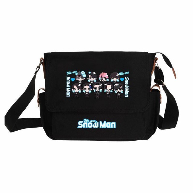 肩掛けバッグ Snowman グッズ 片肩 目〓? 渡?翔太 斜めがけバッグ スノーマン 応援グッズ 収納バッグ アウトドア ファッション コンサート 通勤 外出