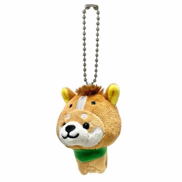 Lam Planning 旅するマメしば キーホルダー マスコット ボールチェーン バックチャーム かわいい ふわふわ 犬 柴犬 豆柴 癒し (うまバージョン)