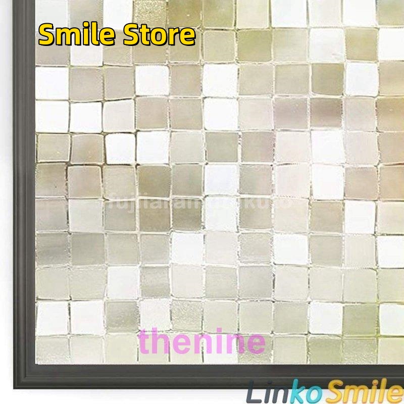 [Smile Store]浴室 結露防止 おしゃれ 外から見えない ベランダ 日よけ 44.5x200cm 窓用 断熱 フィルム 遮光 目隠し ガラス 食器棚 窓 めかくしシート 風呂 窓に貼るカーテ