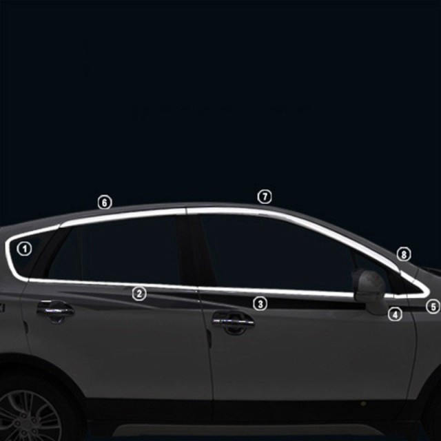 SX4 S-CROSS アクセサリー カスタム パーツ スズキ 用品 2WD YA22S/4WD YB22S ウェザーストリップ サイドウィンドウモール