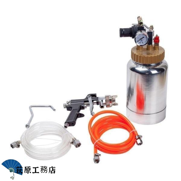 加圧式 スプレーガン 2 L ノズル 2.0mm エアースプレーガン 塗装 ガン コンプレッサー エアツール DIY 工具 補修 パーツ 完備 加圧式