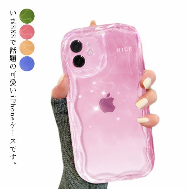 iphone15 plus promax スマホケース うねうね なみなみ クリア iphone14 Pro max iphone13 13pro iphone12 mini 12pro iphone