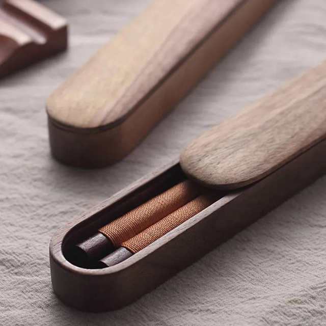 木のお箸 箸箱 セット 細身デザイン フタ式 スライド式 茶 白木 全3種 箸箱25cm 箸21cm おしゃれ 正月 迎春 プレゼント ギフト 高級 送料無料