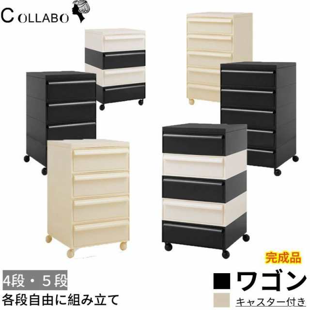 ins 4段、5段トレイ サイドワゴン 完成品 ラック キッチンワゴン キャスター付き 組み立て不要 360°回転式 収納家具 棚 コンテナ リプロダクト トレイ キャスターワゴン ドロワー 収納家具