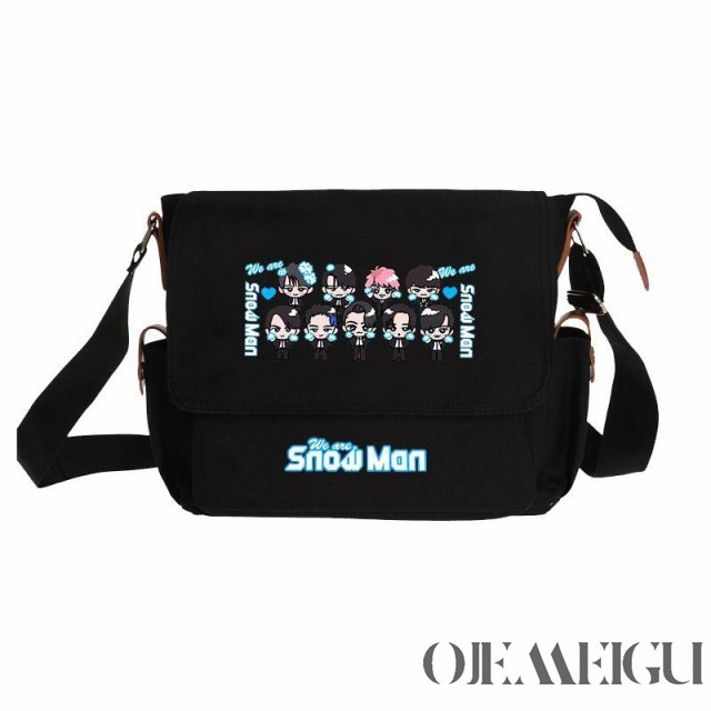 肩掛けバッグ Snowman グッズ 片肩 目〓? 渡?翔太 斜めがけバッグ スノーマン 応援グッズ 収納バッグ アウトドア ファッション コンサート 通勤 外出
