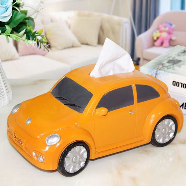 ティッシュケース ティッシュカバー 車 ティッシュボックス ティッシュ入れ ブラック ホワイト 小物 雑貨 リアル 納車祝い ギフト インテリア 白 黒 スマホスタンド ペン立て 多用途 模型