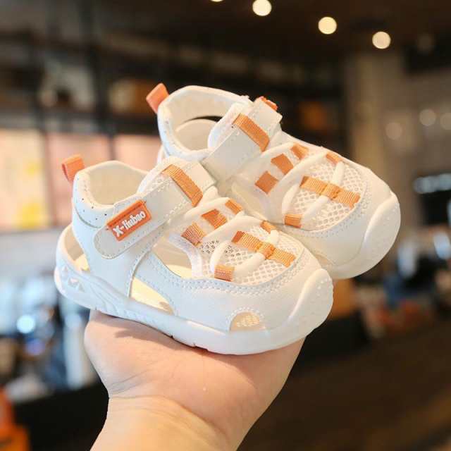 ベビーサンダル 子供 サンダル おしゃれ つま先 サンダル キッズ おしゃれ スニーカー ファーストシューズ 夏用 子供靴 スポーツサンダル