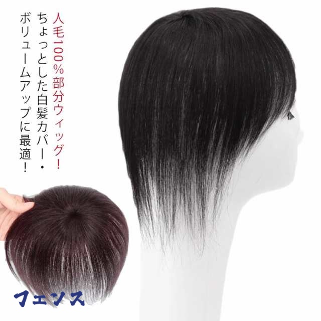 送料無料 部分ウィッグ 人毛100％ 自然 薄毛 脱毛症 白髪隠し 増毛 レディース 女性用 かつら ショート 人毛ウィッグ ミニウィッグ 部分かつら ポイントウィッグ ボリュームアップ 薄毛対策 ト