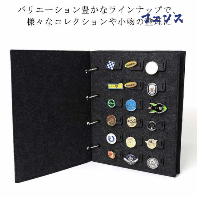 缶バッジ 収納ファイル 72枚 柔らかい フェルト生地 ファイル ピンバッジ コレクションブック 缶バッジ ピンバッジ 収納ホルダー 缶バッチカバー ブローチ キーカバー キーホルダー収納ケース ピン