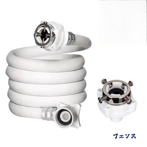 15M 洗濯機 給水ホース PVC 洗濯機給水ホース 抜け防止 ドラム洗濯機の上水管 通用 洗濯機 ホース 延長 洗濯機 風呂水給水ホース水漏れ防止